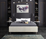 Acrylic wing style headboard platform bed by Meridian additional picture 4