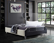 Acrylic wing style headboard platform bed by Meridian additional picture 6