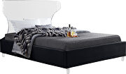 Acrylic wing style headboard platform bed by Meridian additional picture 6