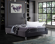 Acrylic wing style headboard platform bed by Meridian additional picture 2