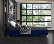 Acrylic wing style headboard platform bed by Meridian additional picture 3