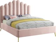 Velvet contemporary floral design queen bed by Meridian additional picture 4
