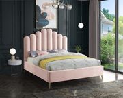 Velvet contemporary floral design king bed by Meridian additional picture 4