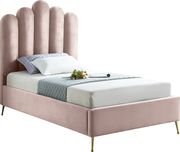 Velvet contemporary floral design twin bed by Meridian additional picture 3