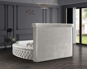 Exclusive round tufted platform full bed w/ storage by Meridian additional picture 3