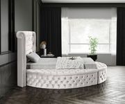 Exclusive round tufted twin platform bed w/ storage by Meridian additional picture 4