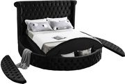 Exclusive round tufted platform bed w/ storage by Meridian additional picture 3