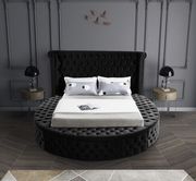 Exclusive round tufted platform bed w/ storage by Meridian additional picture 5