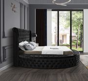 Exclusive round tufted platform bed w/ storage by Meridian additional picture 6