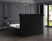 Exclusive round tufted platform full bed w/ storage additional photo 4 of 9
