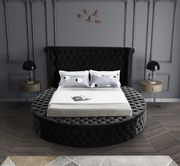 Exclusive round tufted platform full bed w/ storage by Meridian additional picture 5