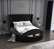 Exclusive round tufted platform full bed w/ storage by Meridian additional picture 7