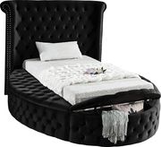 Exclusive round tufted platform twin bed w/ storage by Meridian additional picture 8