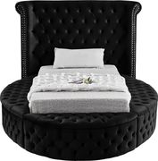 Exclusive round tufted platform twin bed w/ storage by Meridian additional picture 10