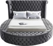 Exclusive round tufted platform bed w/ storage by Meridian additional picture 3