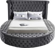 Exclusive round tufted platform full bed w/ storage by Meridian additional picture 4