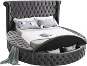 Exclusive round tufted platform full bed w/ storage by Meridian additional picture 7