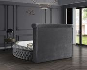 Exclusive round tufted platform full bed w/ storage by Meridian additional picture 8