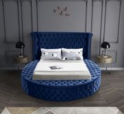 Exclusive round tufted platform full bed w/ storage by Meridian additional picture 2