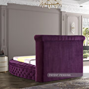 Exclusive round tufted platform full bed w/ storage additional photo 2 of 7
