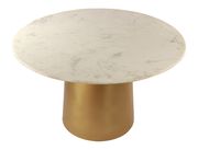 Brushed gold round dining table by Meridian additional picture 2