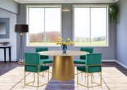 Brushed gold round dining table by Meridian additional picture 3