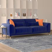 Ultra-modern low-profile EU-made sofa in blue by Meble additional picture 7