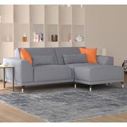 Ultra-modern low-profile EU-made sofa in gray by Meble additional picture 4