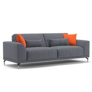 Ultra-modern low-profile EU-made sofa in gray by Meble additional picture 5