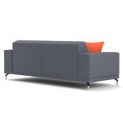 Ultra-modern low-profile EU-made sofa in gray by Meble additional picture 6