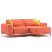 Ultra-modern low-profile EU-made sofa in orange by Meble additional picture 3