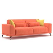 Ultra-modern low-profile EU-made sofa in orange by Meble additional picture 5