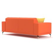 Ultra-modern low-profile EU-made sofa in orange by Meble additional picture 6