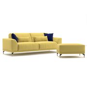 Ultra-modern low-profile EU-made sofa in yellow by Meble additional picture 2