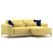 Ultra-modern low-profile EU-made sofa in yellow by Meble additional picture 3