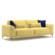 Ultra-modern low-profile EU-made sofa in yellow by Meble additional picture 5