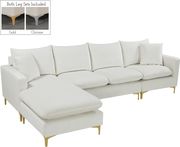 Contemporary velvet reversible sofa by Meridian additional picture 6