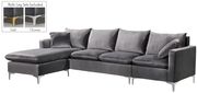 Contemporary velvet reversible sofa by Meridian additional picture 3
