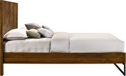 Mid-century industrial style coffee wood finish bed by Meridian additional picture 11