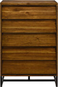 Mid-century industrial style coffee wood chest by Meridian additional picture 3