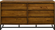 Mid-century industrial style coffee wood dresser by Meridian additional picture 3
