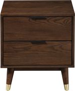 Mid-century design walnut nightstand by Meridian additional picture 2