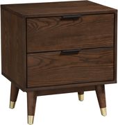 Mid-century design walnut nightstand by Meridian additional picture 3
