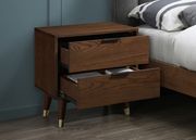 Mid-century design walnut nightstand by Meridian additional picture 5