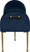 Navy bench / ottoman with golden legs by Meridian additional picture 2