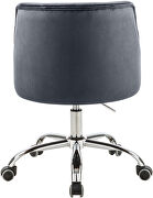 Adjustable height office chair w/ silver base additional photo 3 of 5