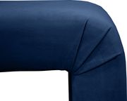 Upholstered navy velvet contemporary bench by Meridian additional picture 5