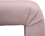 Upholstered pink velvet contemporary bench by Meridian additional picture 2