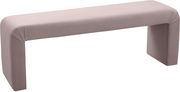 Upholstered pink velvet contemporary bench by Meridian additional picture 3