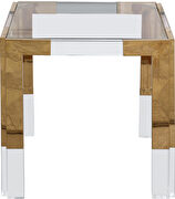 Gold / glass glam style square coffee table by Meridian additional picture 4